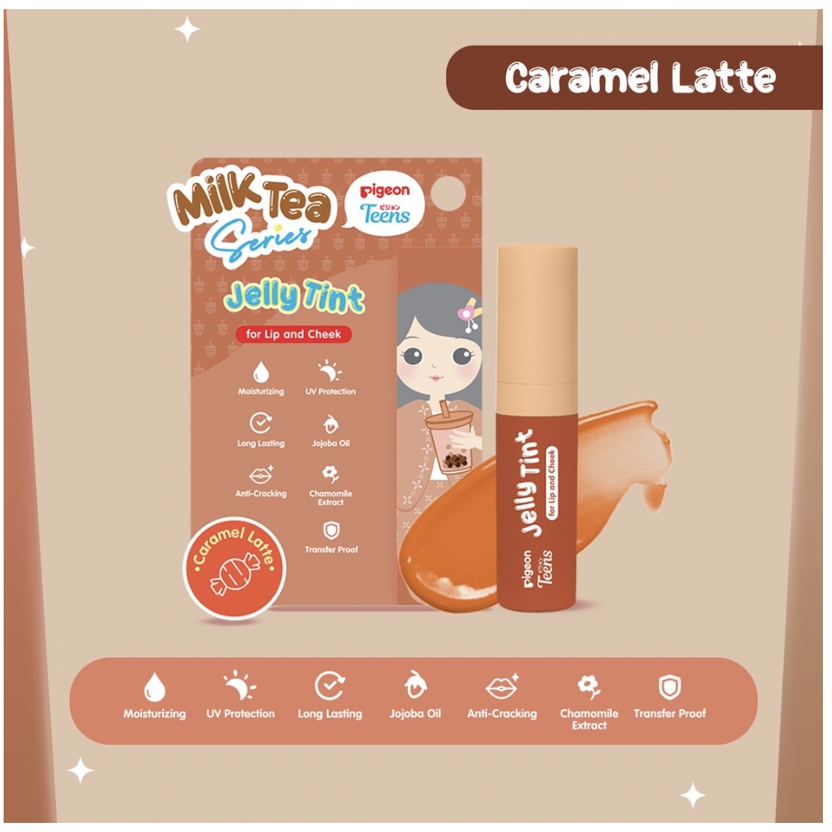 PIGEON TEENS JELLY TINT LIP AND CHEEK MILK TEA SERIES 2.2GR -NJ