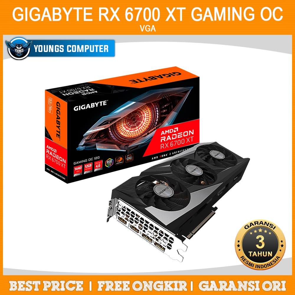 VGA GIGABYTE RX 6700 XT GAMING OC 12G | RX 6700XT 12GB GDDR6