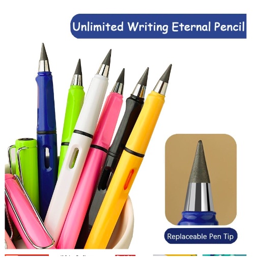 

PENSIL ETERNAL TANPA BATAS / PENSIL AJAIB TANPA RAUTAN / PENSIL SEKOLAH TANPA ISI UNLIMITED / ETERNAL PENCIL / PENSIL ABADI TIDAK HABIS