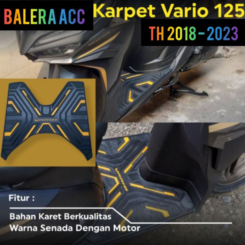 Karpet Vario 125 New Karpet Pijakan Kaki Vario 125 2018-2023 Step Floor Vario 125