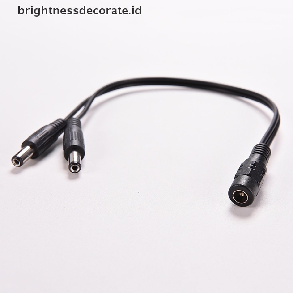 [Birth] 5.5 x 2.1mm Kamera CCTV 1female to 2 Male Adaptor Kabel Power Splitter DC 12V [ID]