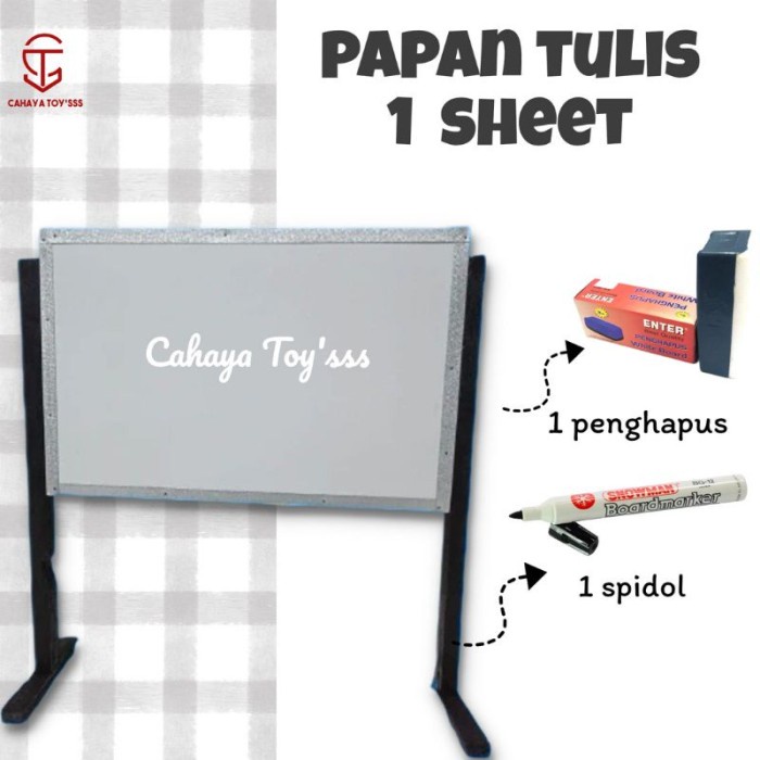 

Paja Tulis White Papan Standing Board