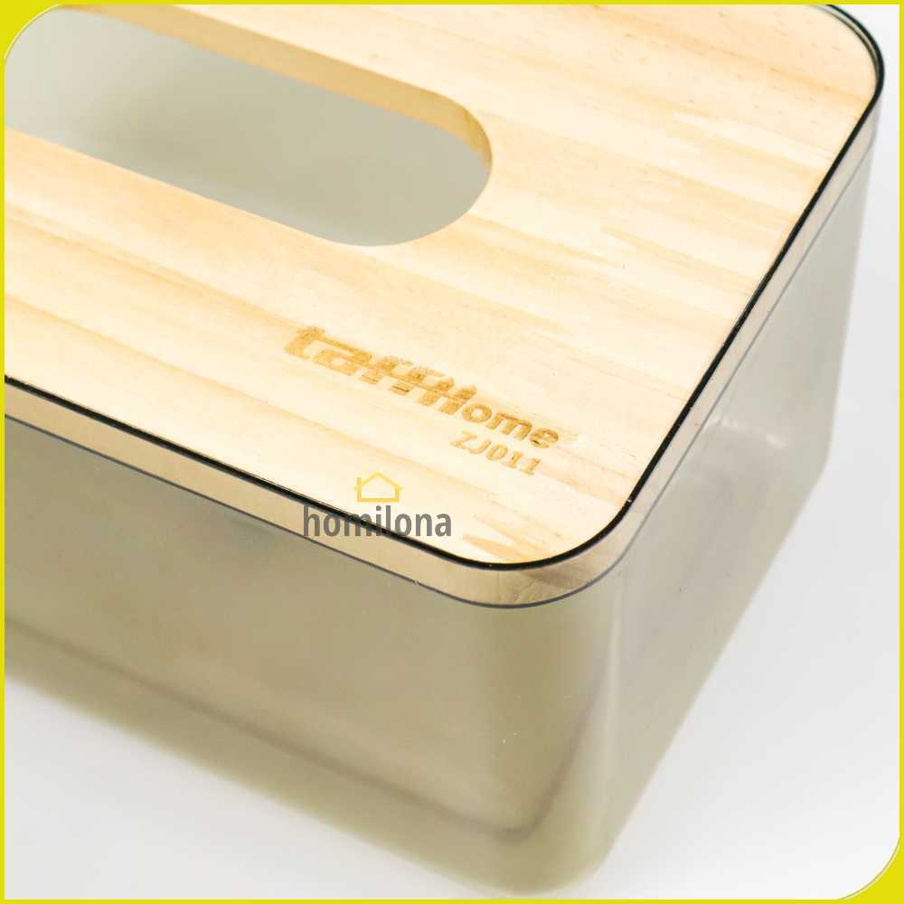 TaffHOME Kotak Tisu Kayu Nordic Minimalist Tissue Box Small - ZJ011