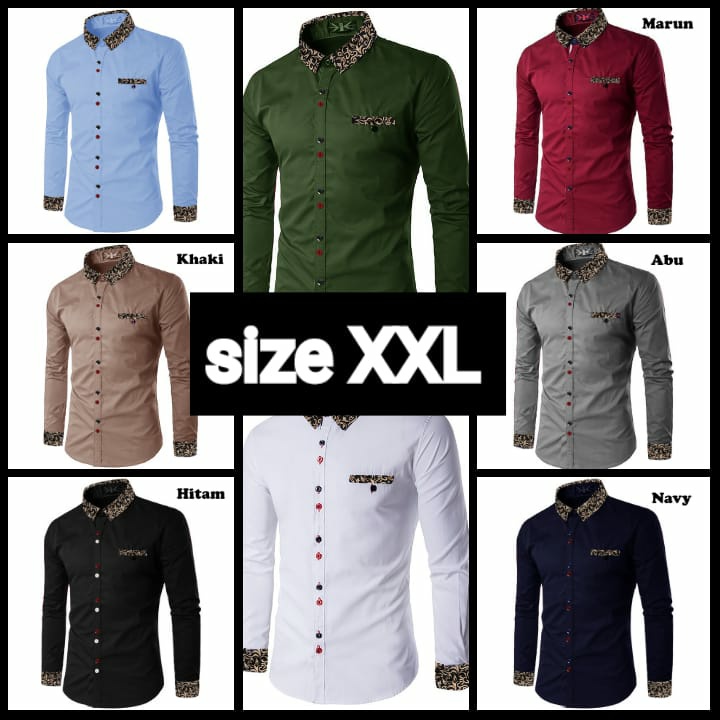 KEMEJA RIKO XXL BUSANA PRIA BAJU PESTA BATIK MODIK PREMIUM