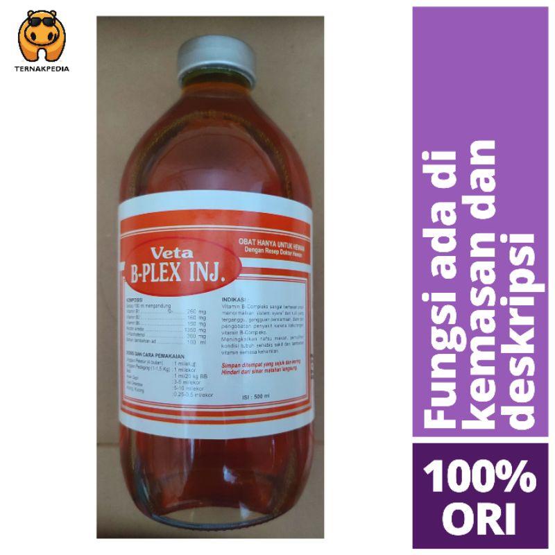 B Complek 500 Ml Injeksi - Vitamin B Komplek Injeksi - Obat Injek - Veta B Plex Injeksi 500 Ml Kuali
