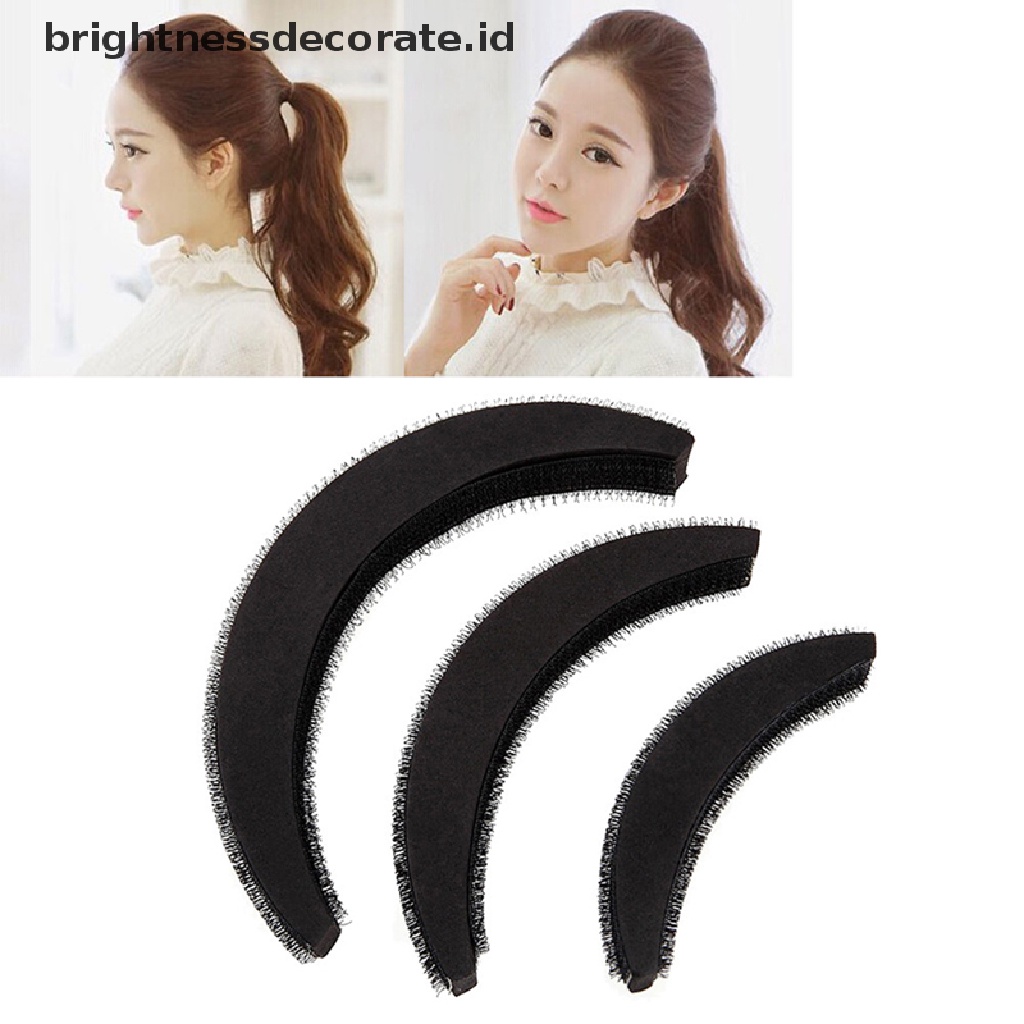 [Birth] 3pcs/set Bantalan Rambut Penambah Volume Rambut Insert Base Aksesoris Styling Rambut [ID]