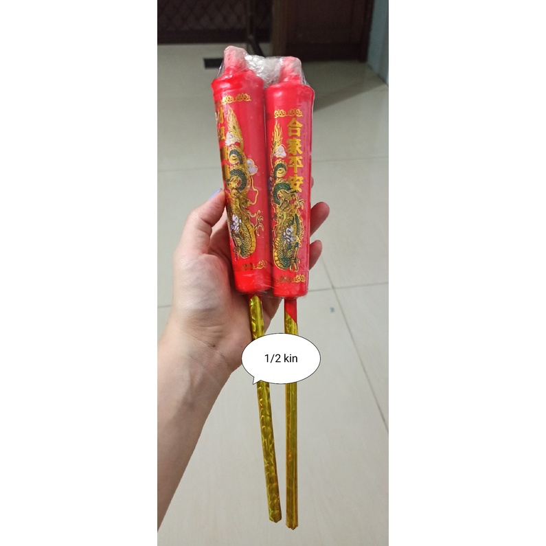 Lilin naga kaki 1 pasang 1/2kin