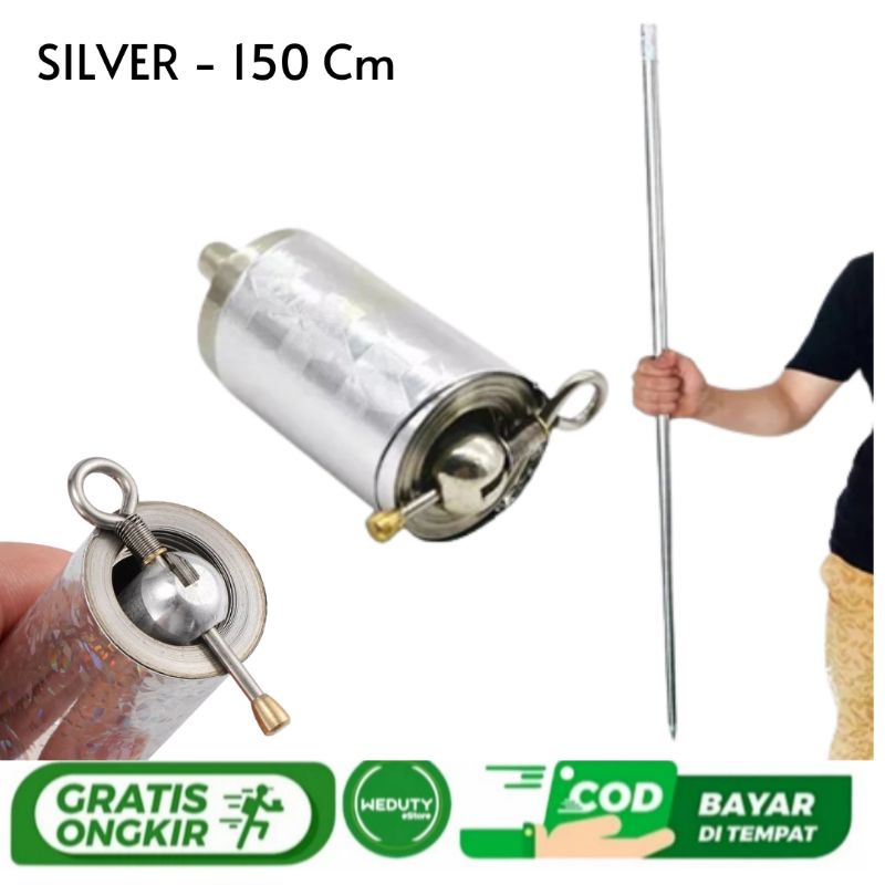 Tongkat Kera Sakti Magic Sulap Ukuran 150cm Pocket Cone Stell