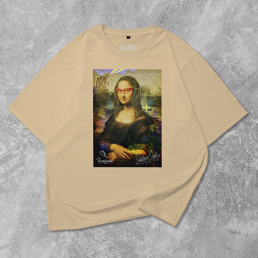 HIPNOP Kaos Oversize MONA T-Shirt Cowok Premium