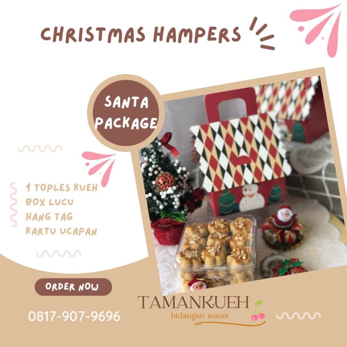

Hampers Kue Kering Natal Imlek Lebaran 1 Toples Christmas Idul Fitri