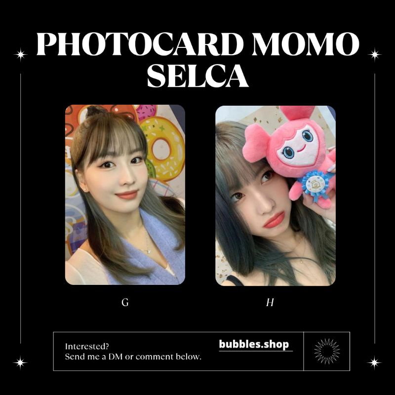 PHOTOCARD UNOFFICIAL MOMO TWICE SELCA