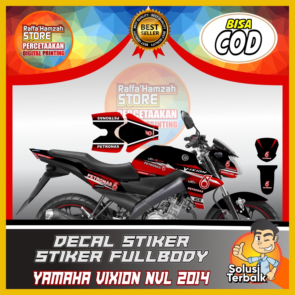 Decal vixion lighting Decal Motor Yamaha vixion nvl decal vixion 2014 decal vixion 2013