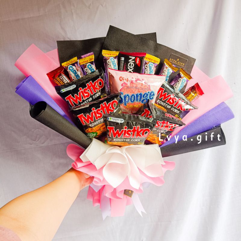 (SNACK 0015) Lvya.gift Buket snack mix blackpink | Buket blackpink | Buket snack wisuda | Buket ulang tahun