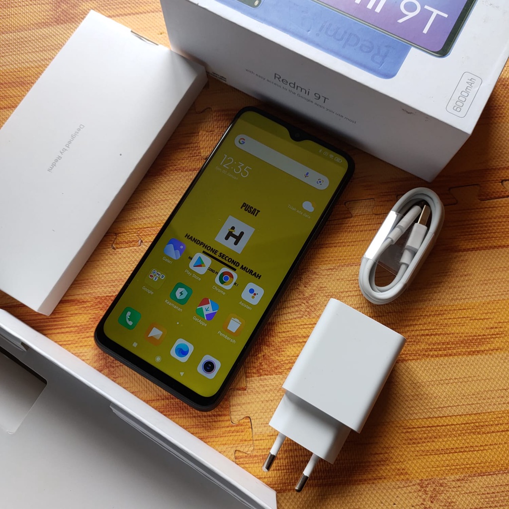 Hp Second XIAOMI REDMI 9T 4/64GB FULLSET Bekas Murah Bergaransi