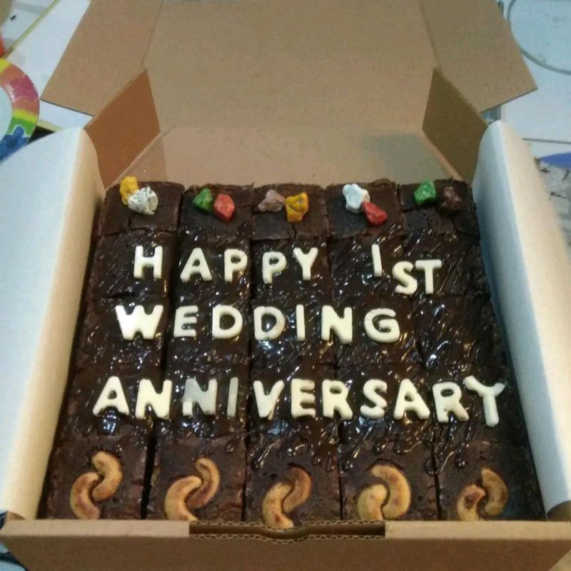 

Tulisan di brownies