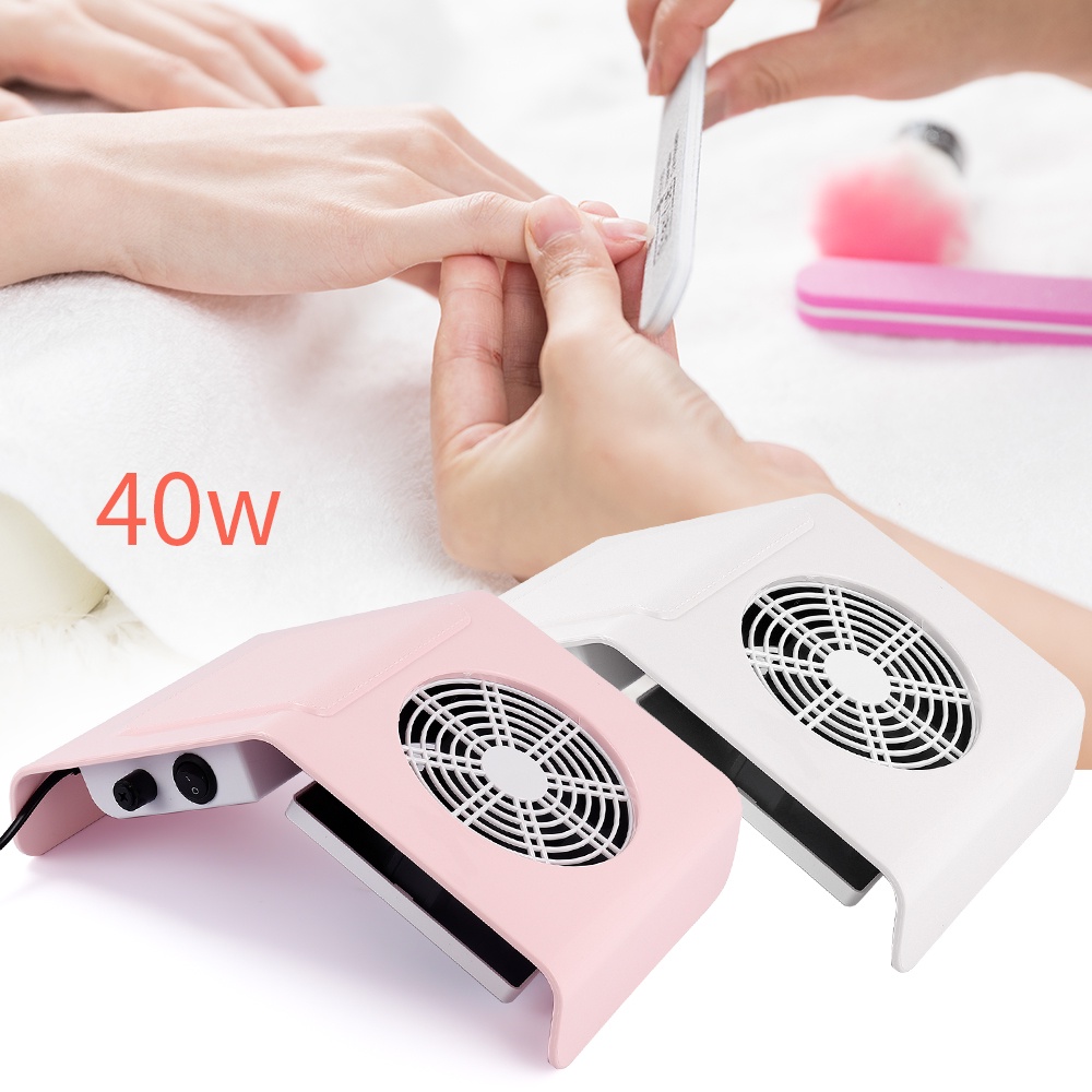 【1-3 Days Delivery】Foreverlily 40W Nail Dust Collector Nail Beauty Tools Dust Suction Salon Expert NAILS ART Dust Vacuum Cleaner For UV Gel Polishing Nail Manicures Suction Nail art