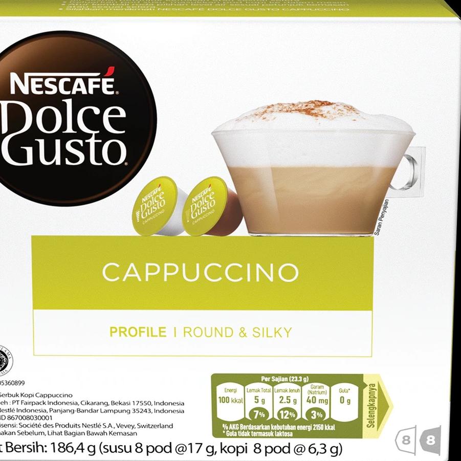 

WWA191 Nescafe Dolce Gusto Cappuccino 16 Capsule | Coffee Kapsul Kopi