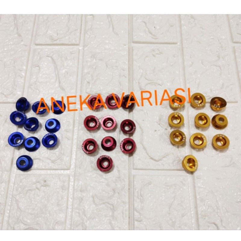 monel ring mangkok sharky full cnc 1set  10 pcs