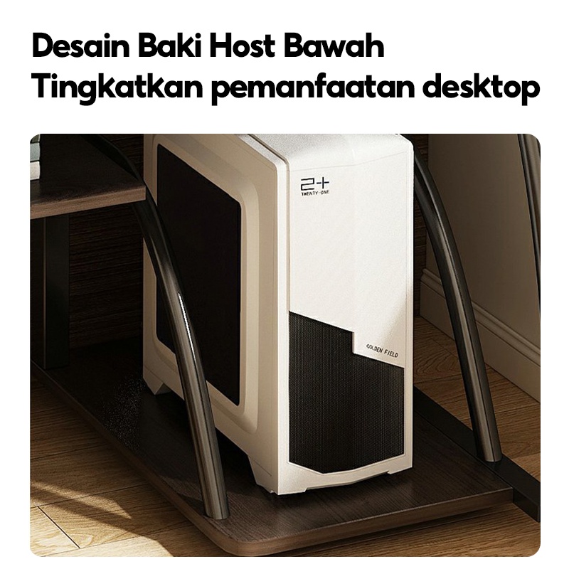 KUCA Meja Komputer Meja Desktop Rumah Meja Tulis Sederhana Meja Kerja Meja Belajar Multifungsi Meja Laptop [ Garansi lima tahun ]-6