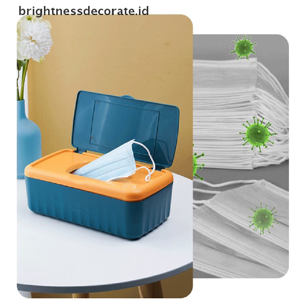 [Birth] Newly Desktop Tissue Box Holder Modern Tahan Debu Mudah Digunakan Tisu Basah Dispenser Holder Wadah Tisu Lap Serbet Organizer [ID]