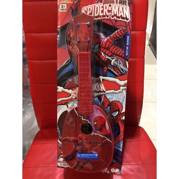 Mainan Gitar model kayu - Spiderman Anak