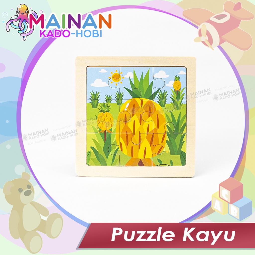 HADIAH ULANG TAHUN ANAK MAINAN PREMIUM WOODEN PUZZLE TOYS