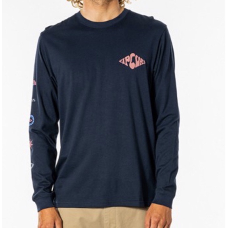 RIPCURL baju kaos lengan panjang P21 SWC motif NAVY NEW ORIGINAL 100%