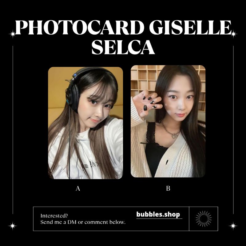 PHOTOCARD UNOFFICIAL GISELLE AESPA SELCA