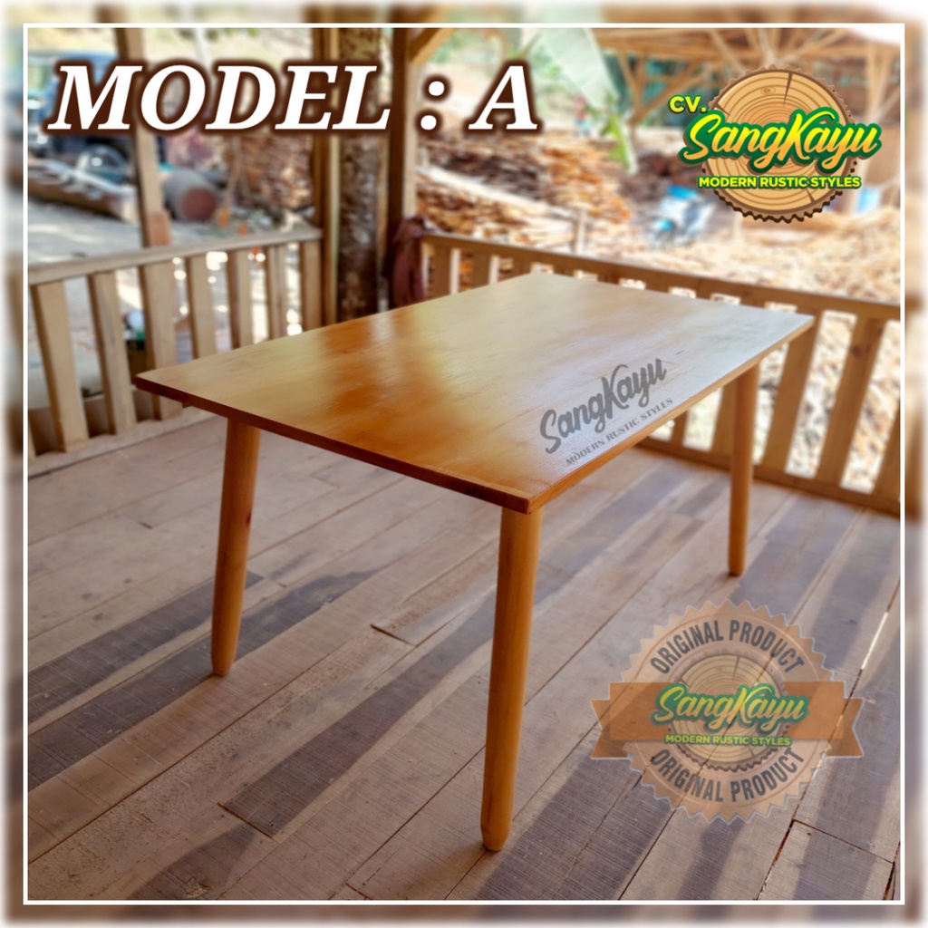 SangKayu Meja Kayu Meja Minimalis Meja Kerja Wooden Table / Meja Kayu / Meja Kayu Minimalis / Meja B