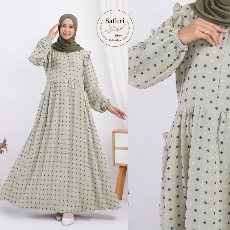 Gamis Crinkle Uragiri Terbaru Ori by Safitri Fashion