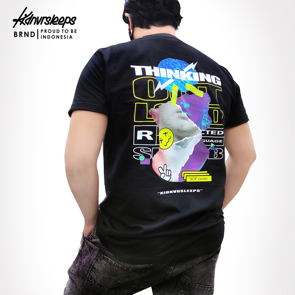 KAOS DISTRO PRIA WANITA KAOS DISTRO PREMIUM KAOS UNISEX - Thinking Series