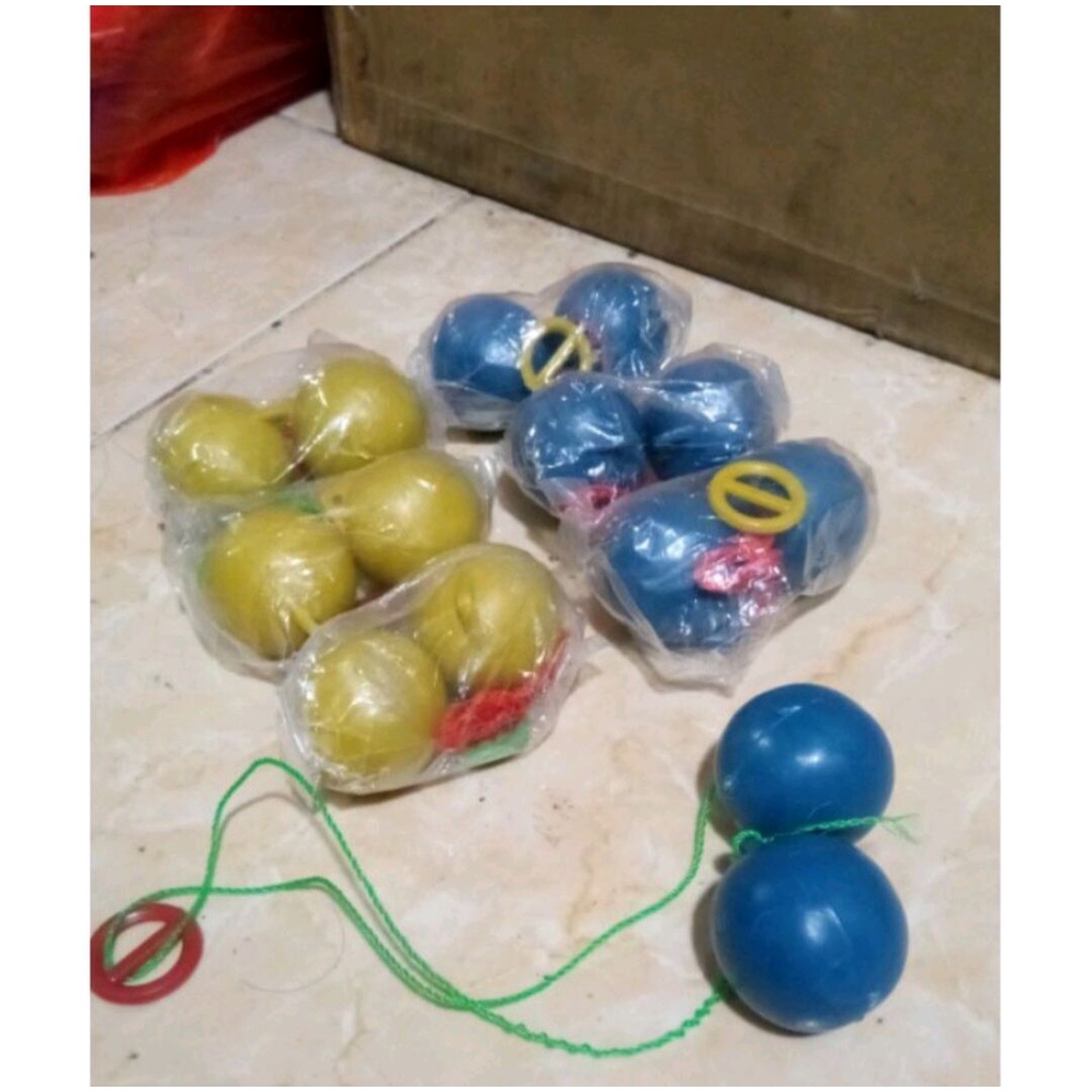 # HJ # Mainan Jadul Bola Tek Tok Ukuran 40MM / Mainan Latto - Latto  Mainan Bola Tektek