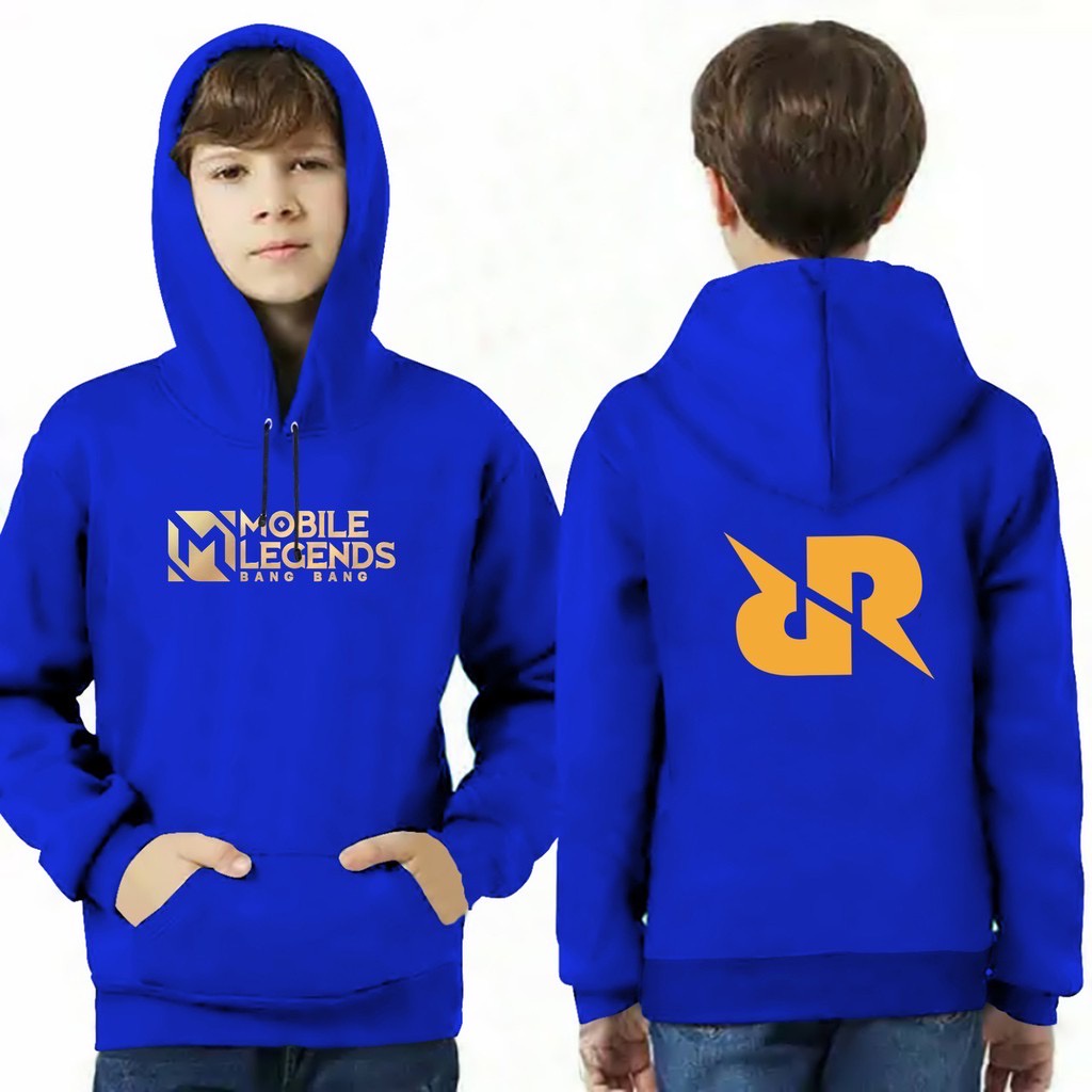 Jumper Hoodie Anak  MOBILE LEGEND RRQ II Jaket Hoodie Anak Viral Bahan Fleece Sz M - XL ( Laki Laki &amp; Peremepuan )