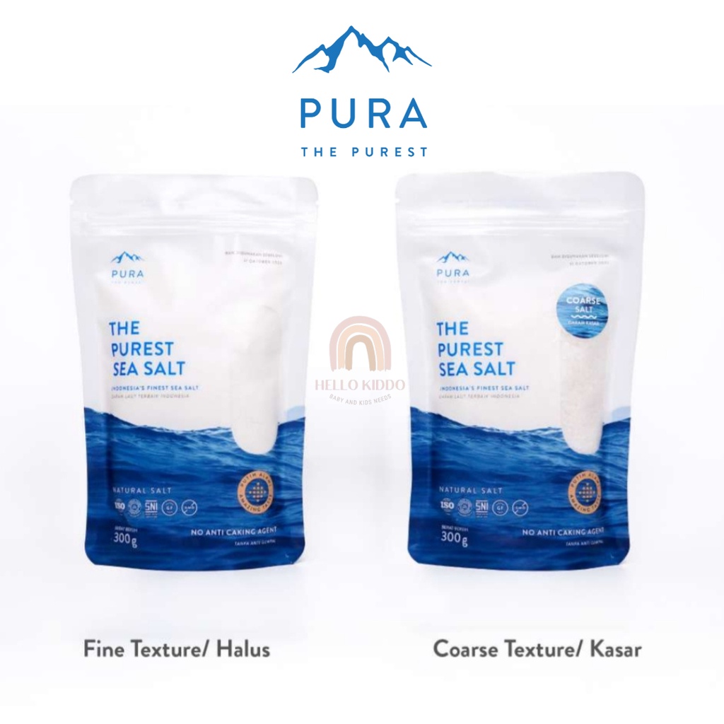 

PURA SEA SALT FINE / COARSE / GARAM HALUS/ GARAM KASAR 300g - GARAM LAUT ORGANIK