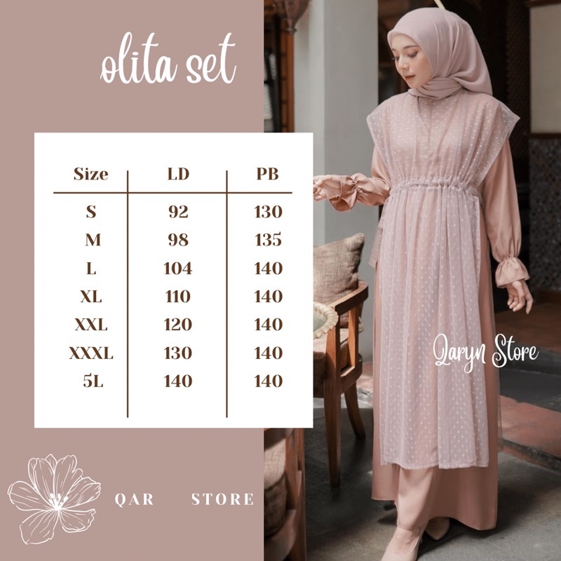 Kasual Gamis Dress Kondangan Lebaran Warna Mocca Milo Jumbo Mewah Kekinian XXL XXXL 5L LD 120 125 13