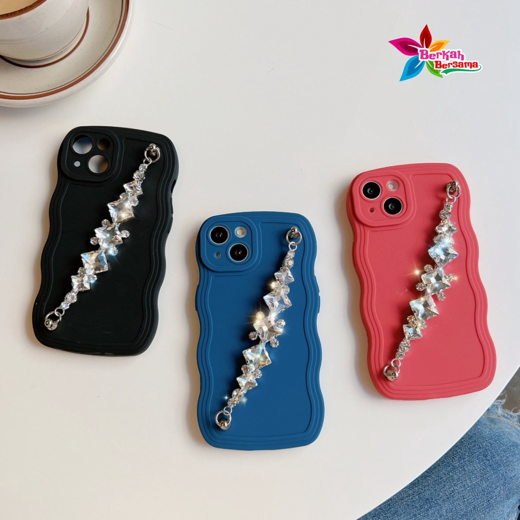 GC03 SOFTCASE GELOMBANG RANTAI DIAMOND FOR REALME C2 C1 3 5 5I 5S 8 8I 9 PRO PLUS 10 C11 C12 C25 C15 C17 7I C20 C11 2021 C21Y C25Y C30 C31 C33 C35 V23 NARZO 20 50I 50A PRIME BB7643