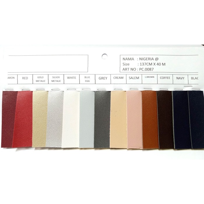 Kain Pvc Leather / Synthetic Leather / Kulit Imitasi (Oscar) - Nigeria