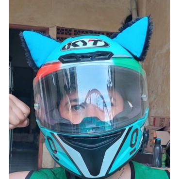 (COD) Kuping Helm, Kuping Kucing Helm, Kuping kucing Helm Murah, Kuping Halfface, Kuping Kucing Full