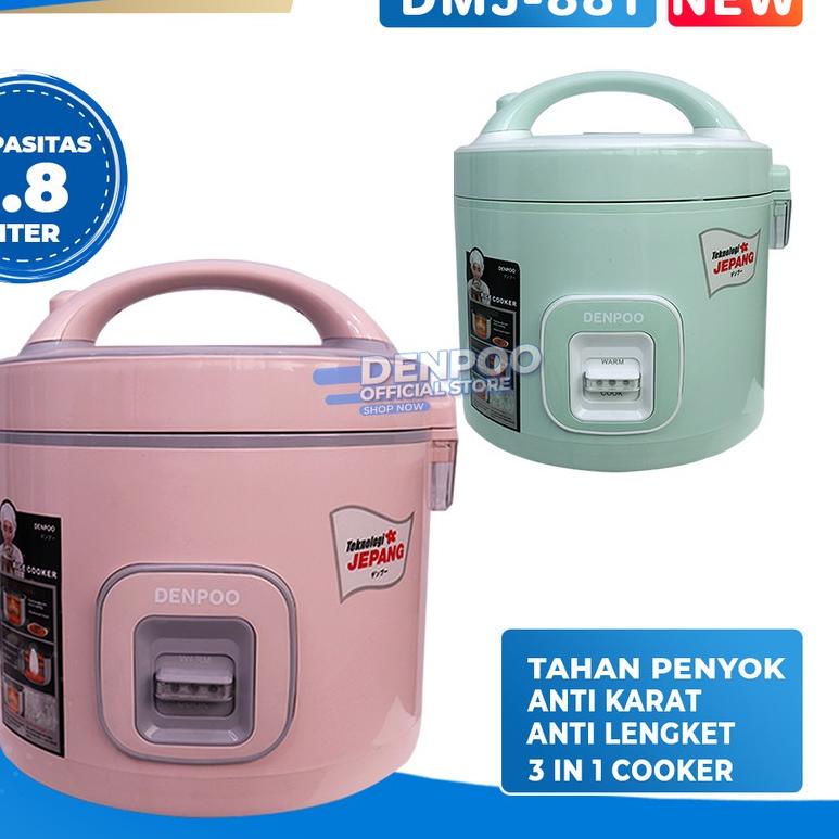 Diskon | KI3 | Denpoo Rice Cooker DMJ 881 NEW 1.8 liter