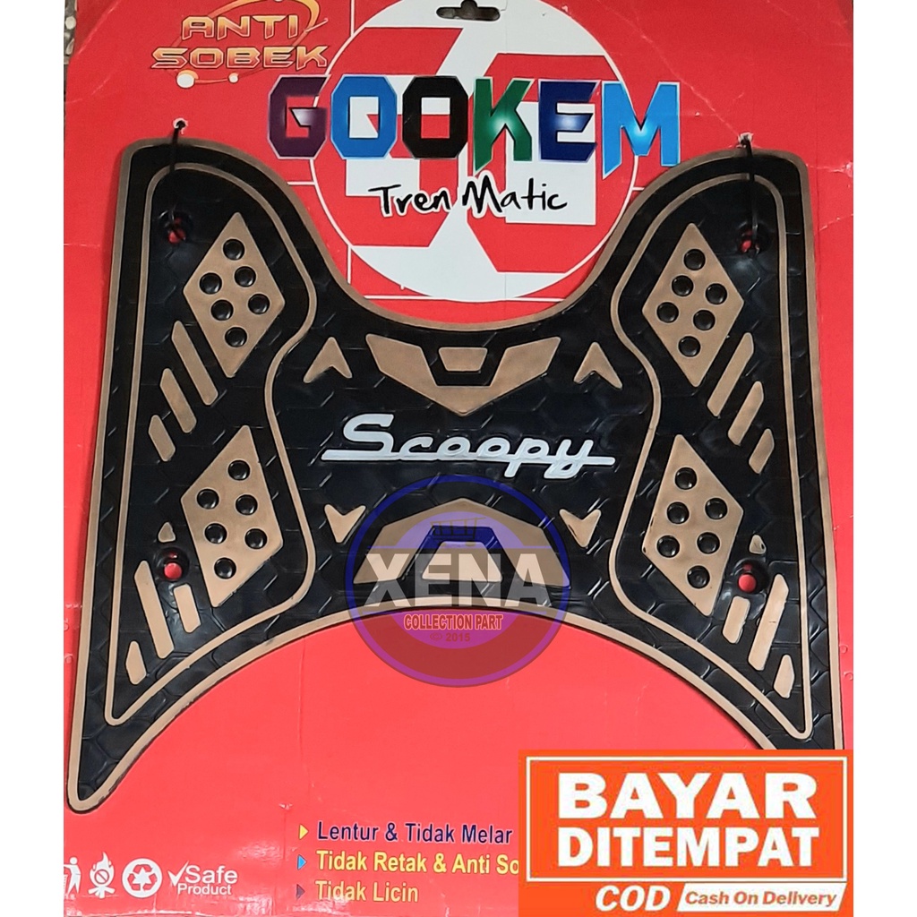 Karpet Scoopy 2022 - Alas Kaki Scoopy - Keset Motor Scoopy 2021 Bahan Tebal / Karpet Scoopy 2020 202