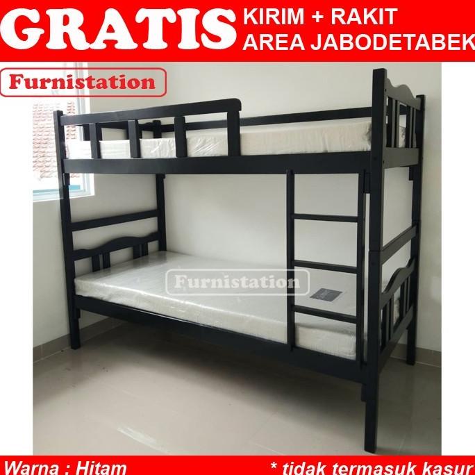 RANJANG SUSUN KAYU / RANJANG TINGKAT / TEMPAT TIDUR TINGKAT 90X200 H545YT2HY