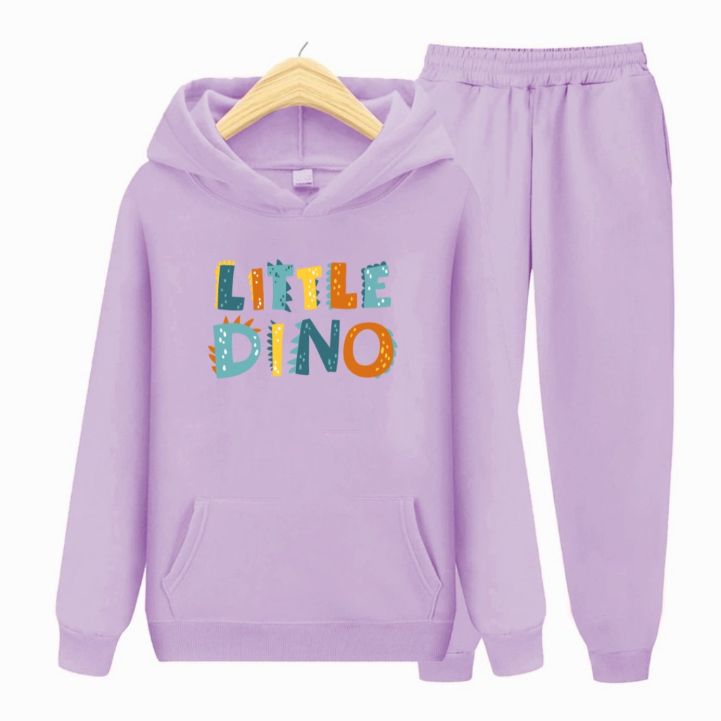 Setelan Sweater anak LITTLE DINO /Baju Sweater Hoodie Anak