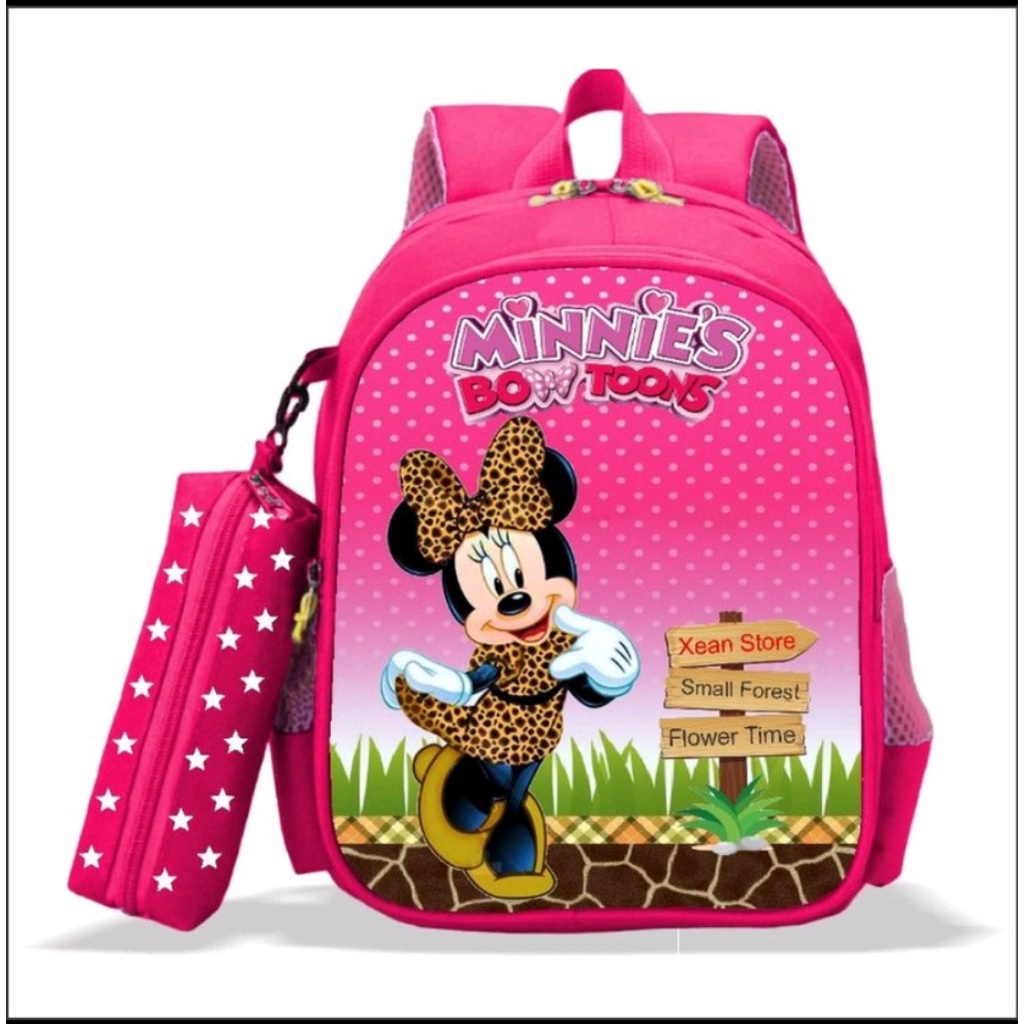 Tas Anak MIckey minnie mouse Mouse Tas Ransel Anak Motif Karakter Lucu Bisa COD