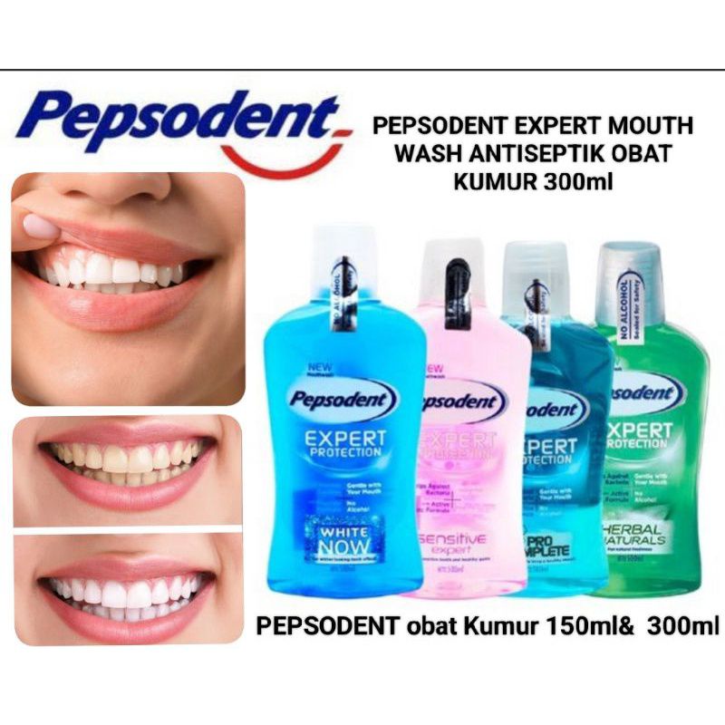 PEPSODENT EXPERT MOUTWASH ANTISEPTIK OBAT KUMUR 300ml