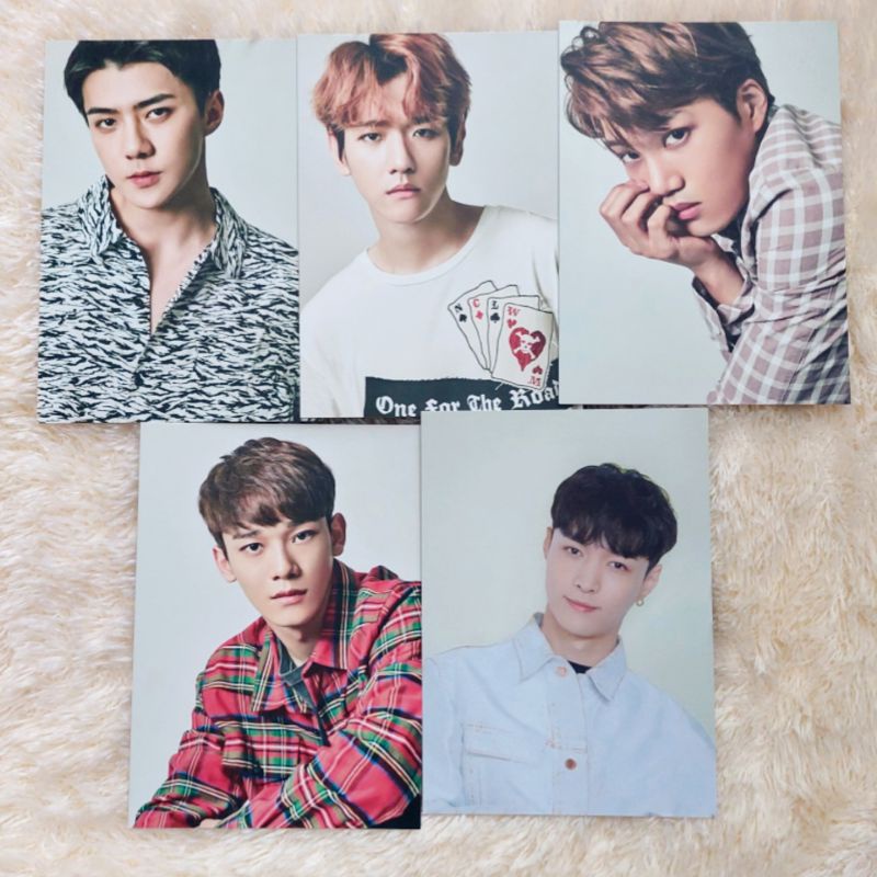 EXO 7TH ANNIVERSARY EXO L JAPAN POSTCARD LAY CHEN KAI BAEKHYUN SEHUN PC