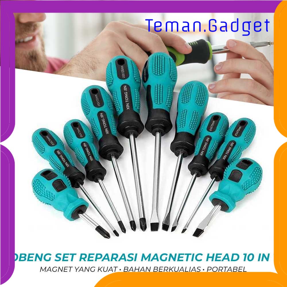 TG-PKK Obeng Set Reparasi Magnetic Head 10 in 1 - SK804