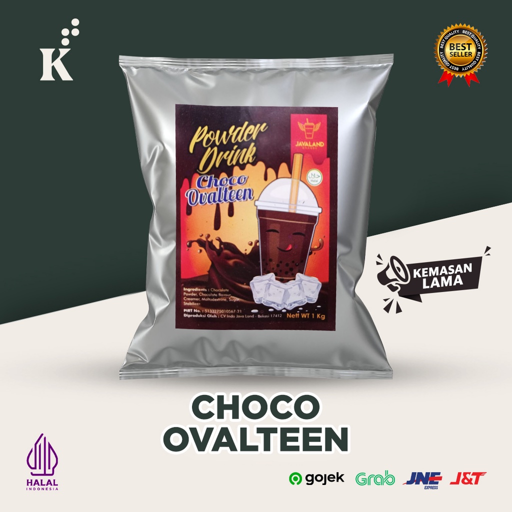 Bubble Powder Drink Choco Ovalteen 1kg Halal