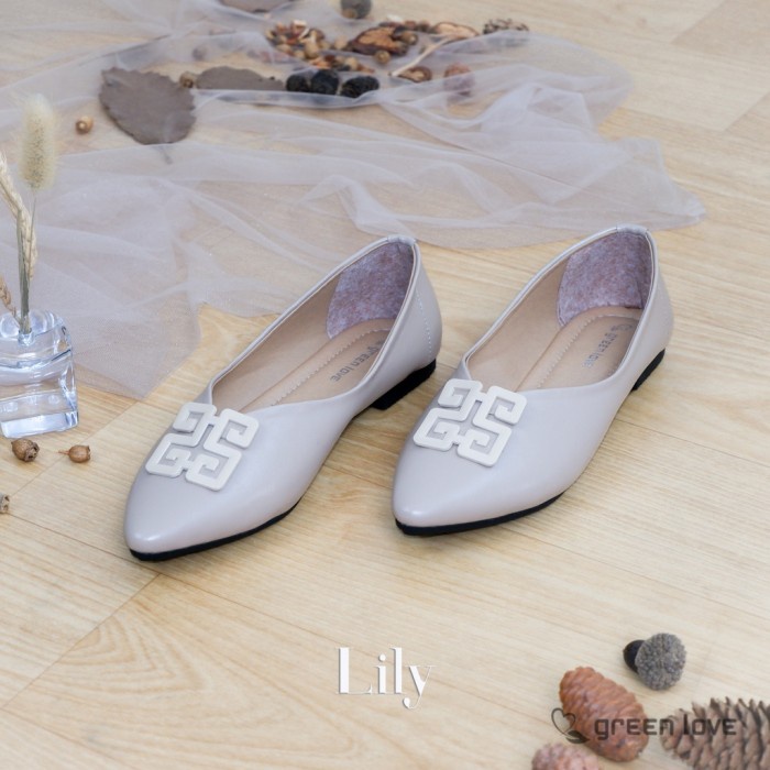 Flatshoes flat shoes tory burch - cream, 37(K0K3) BAHAN PREMIUM Flatshoes REAL PICT Sepatu Wanita Fl