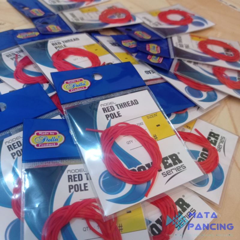 Stella red thread pole benang ujung untuk joran tegek