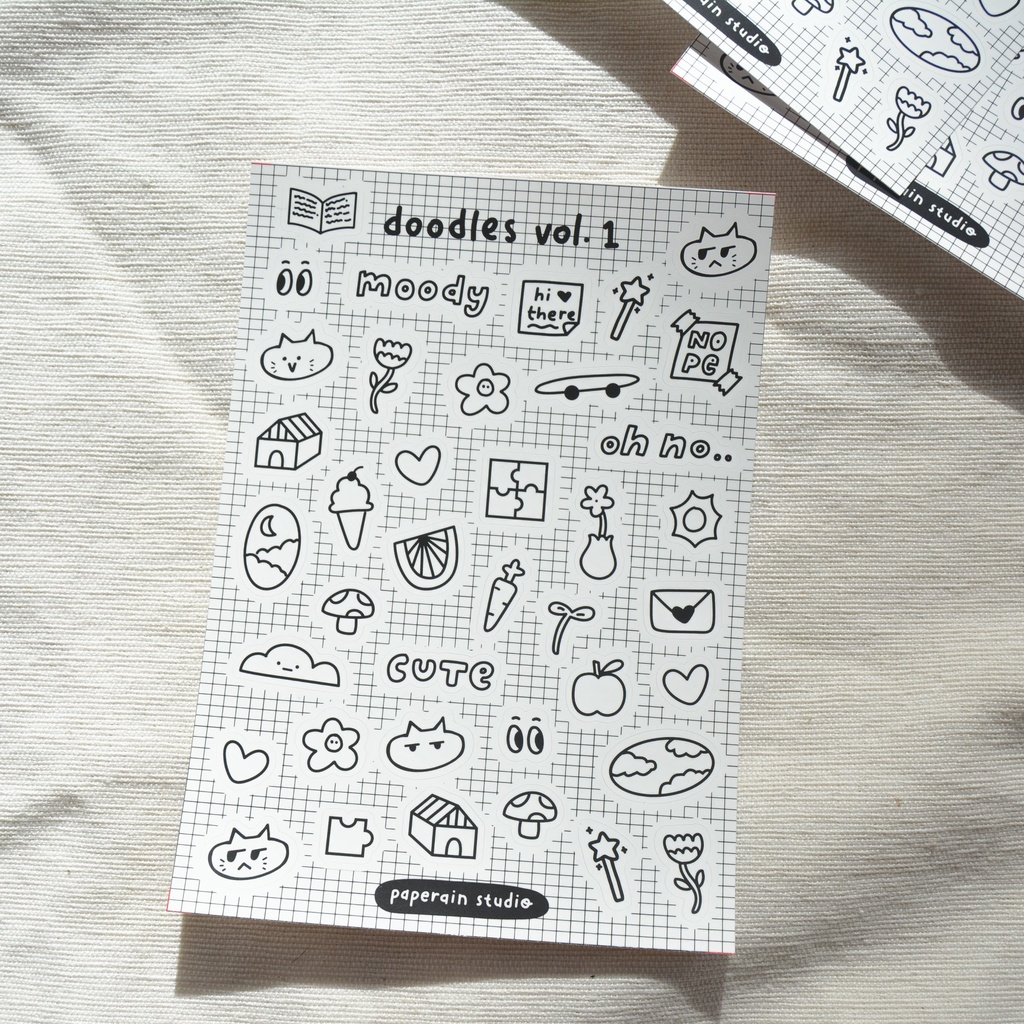 

doodles vol.1 sticker sheet